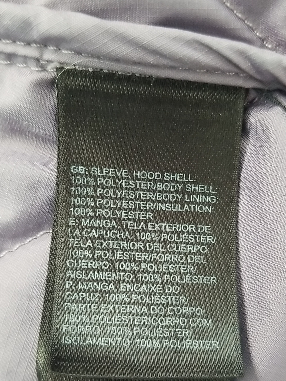 The North Face Purple Quilted Fleece Jacket - Picture 9 of 10